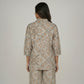 Printed Waist Tie-Up Shirt
