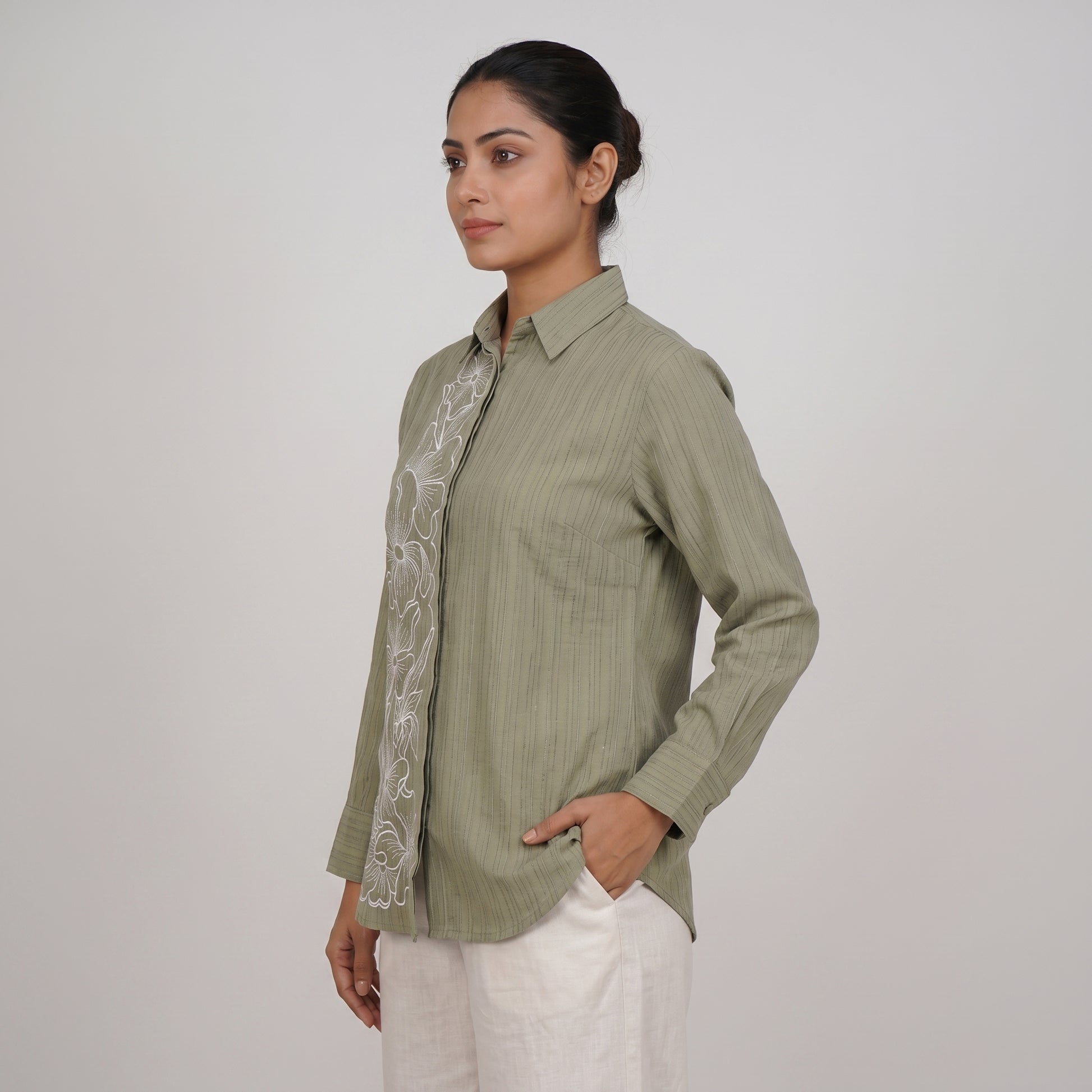 Embroidered Full Sleeve Shirt