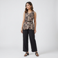 Printed V-Neck Vest Top