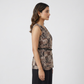 Printed V-Neck Vest Top