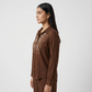 Yoke Embroidered Straight Top