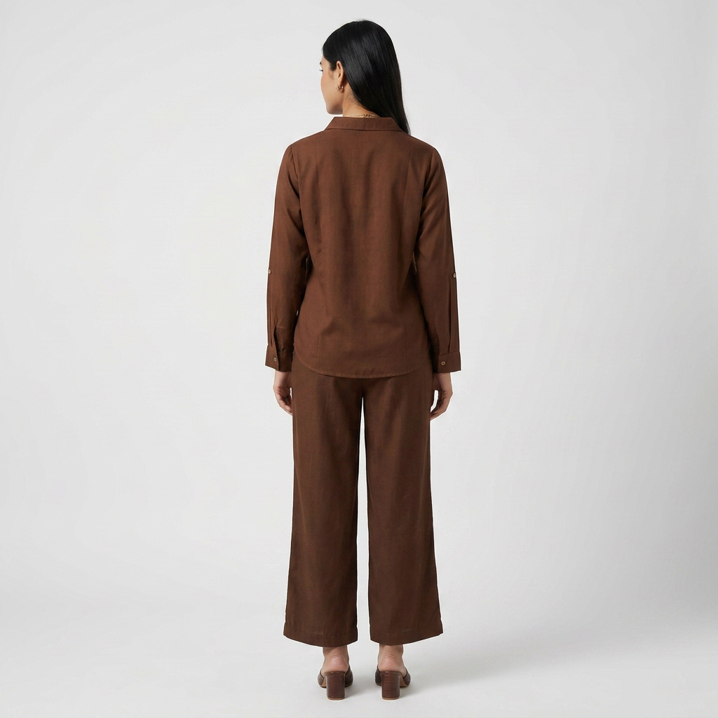 Yoke Embroidered Straight Top