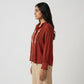 Band Neck Embroidered Shirt
