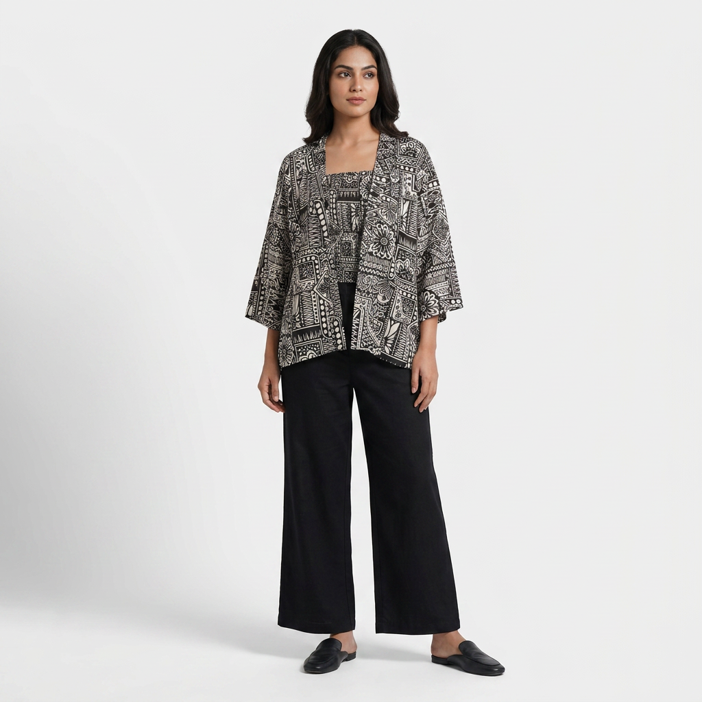Printed Shrug