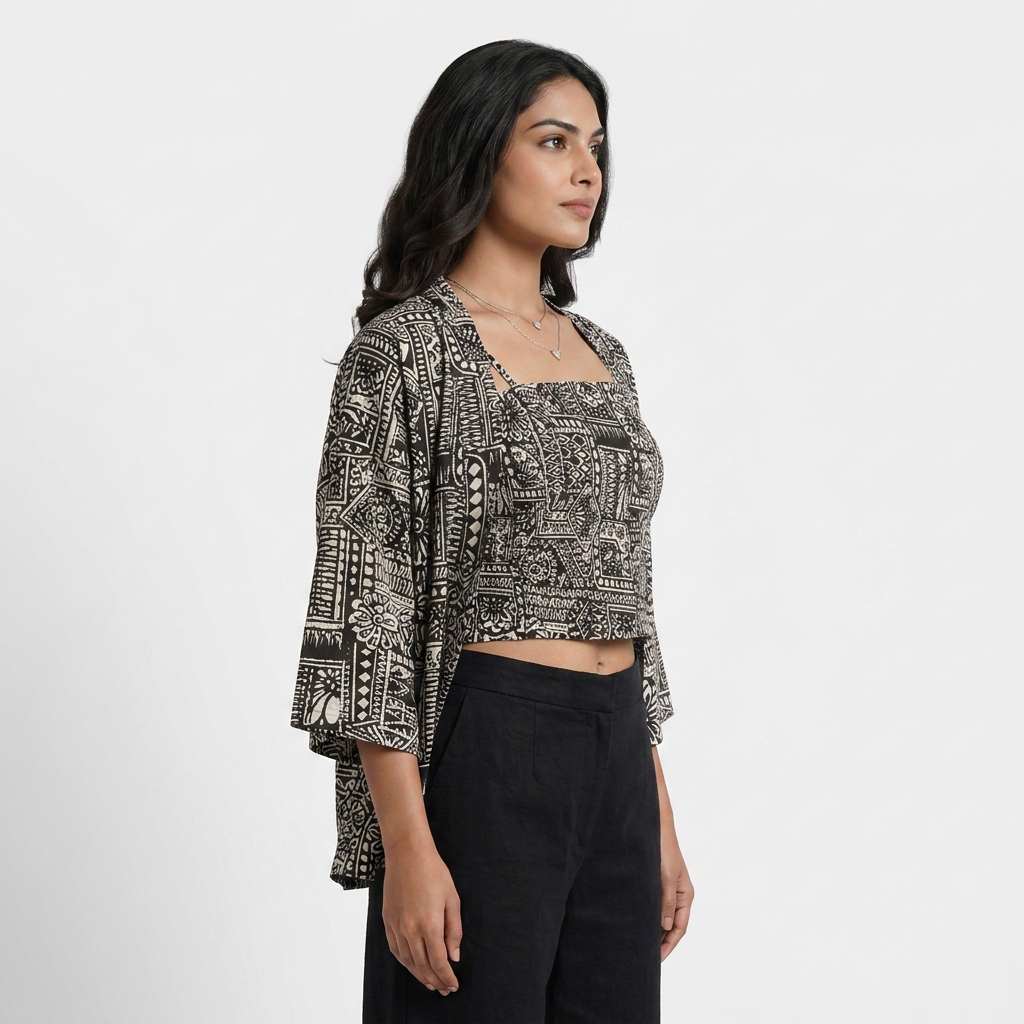 Printed Shrug