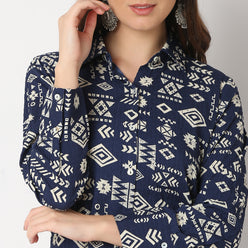 Regular Fit Printed Tunic