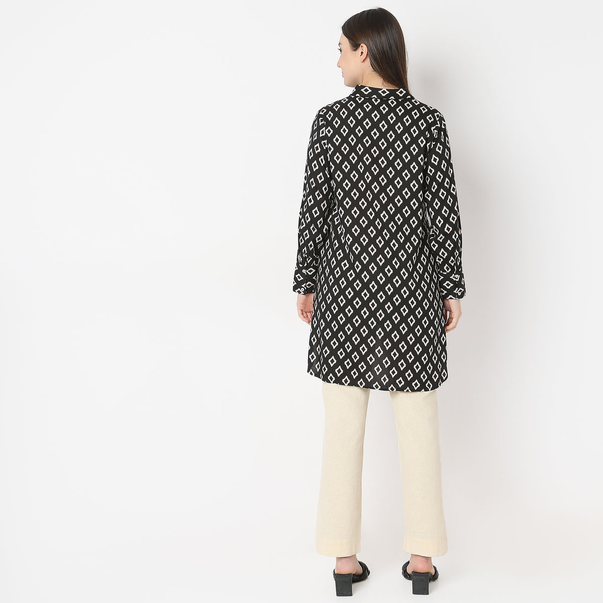 Regular Fit Printed A-Line Tunic