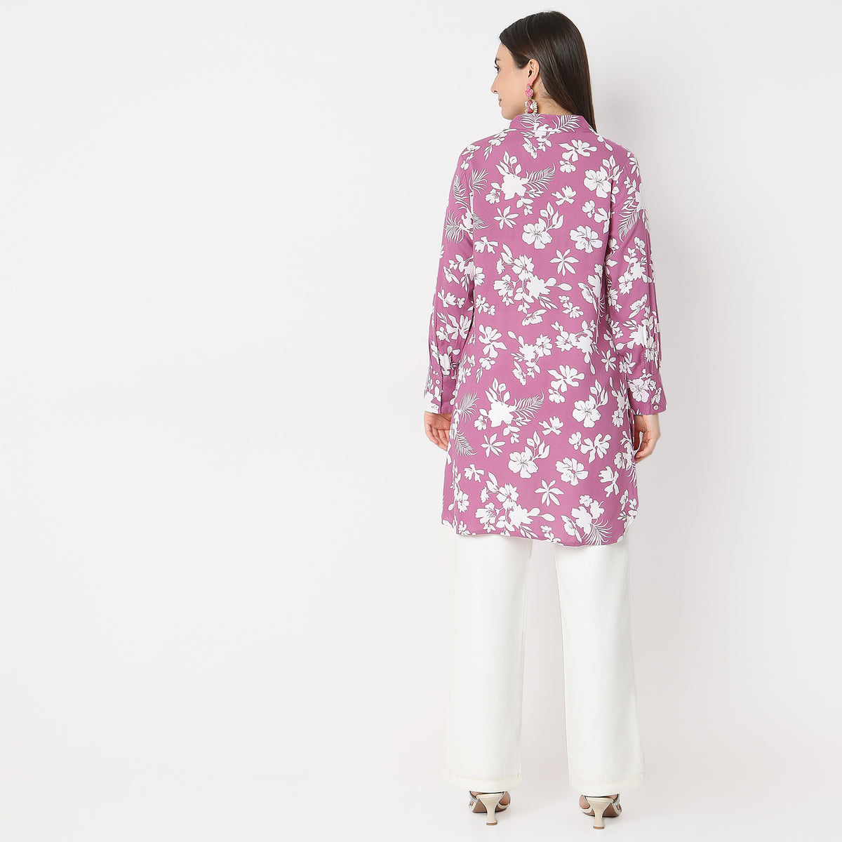 Regular Fit Printed A-Line Tunic