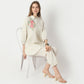 Relaxed Fit Embroidered Below Knee Tunic