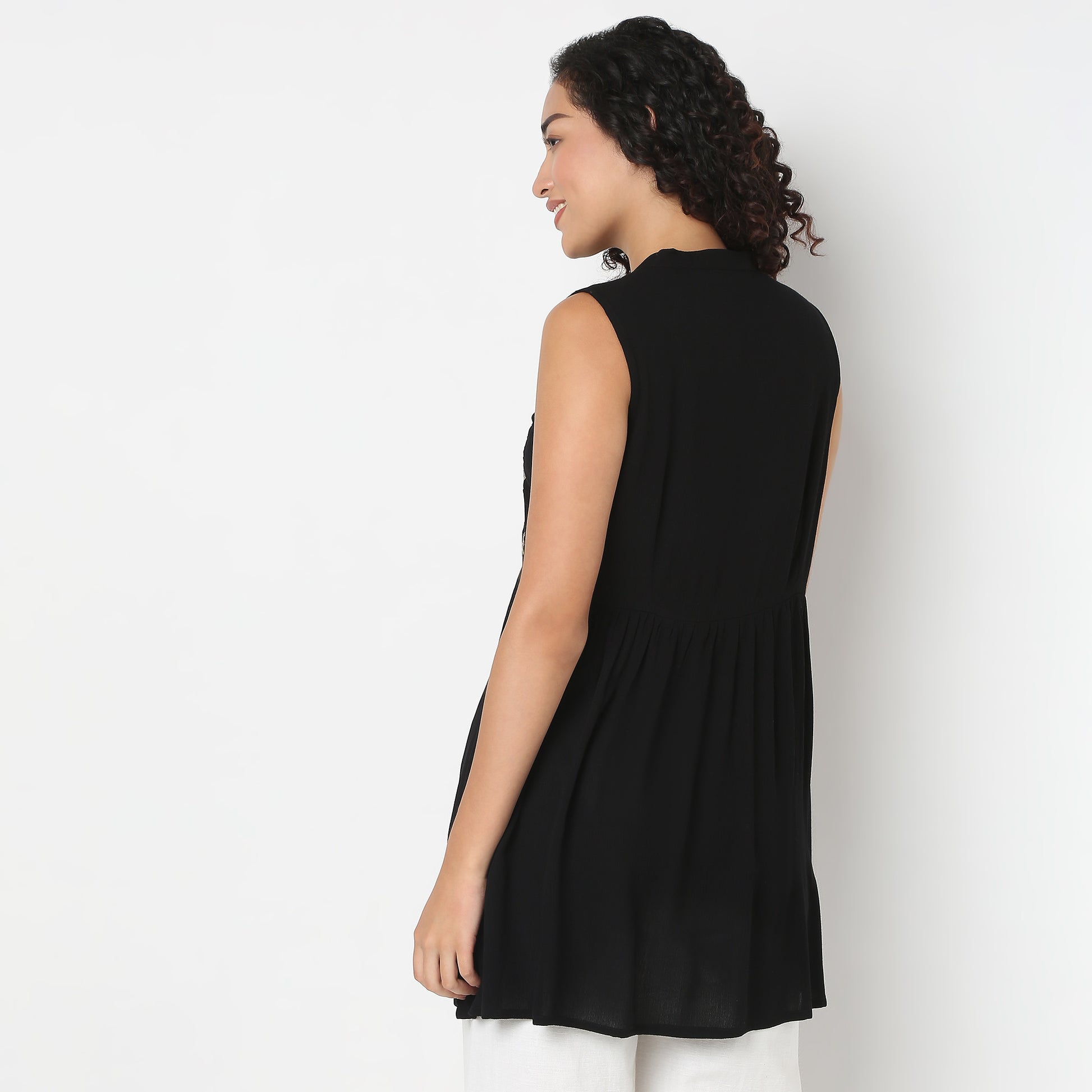 Yoke Embroidered Tunic