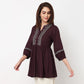 Flared Embroidered Tunic