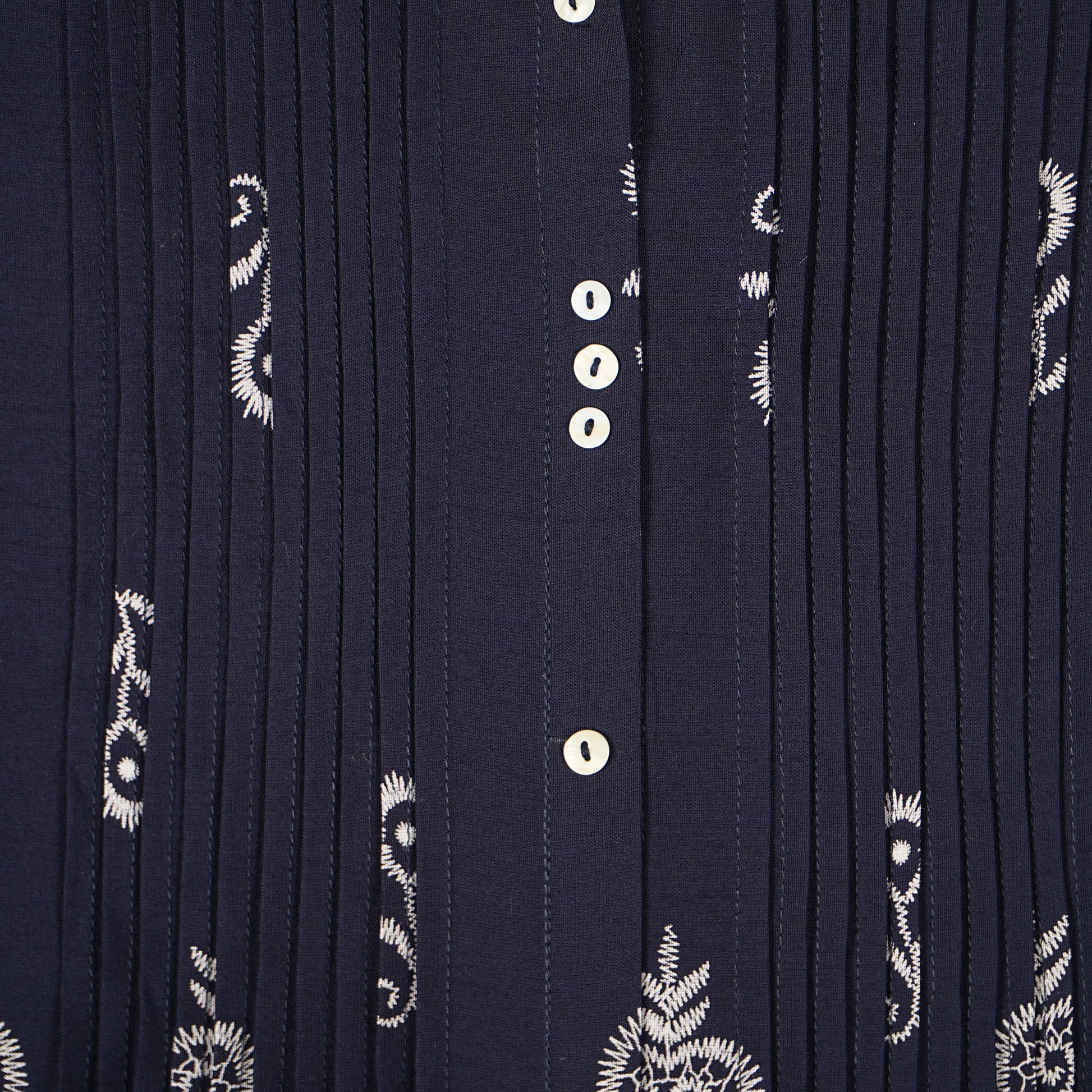 Printed Shirt Collar Tunic