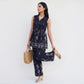 Printed Shirt Collar Tunic