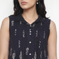 Printed Shirt Collar Tunic