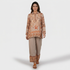 Printed Half Placket Shirt Tunic