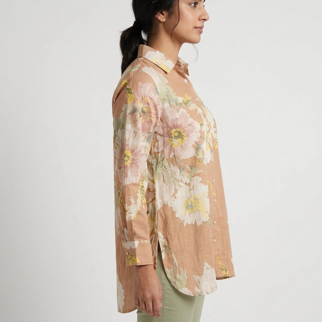 Floral Shirt Tunic