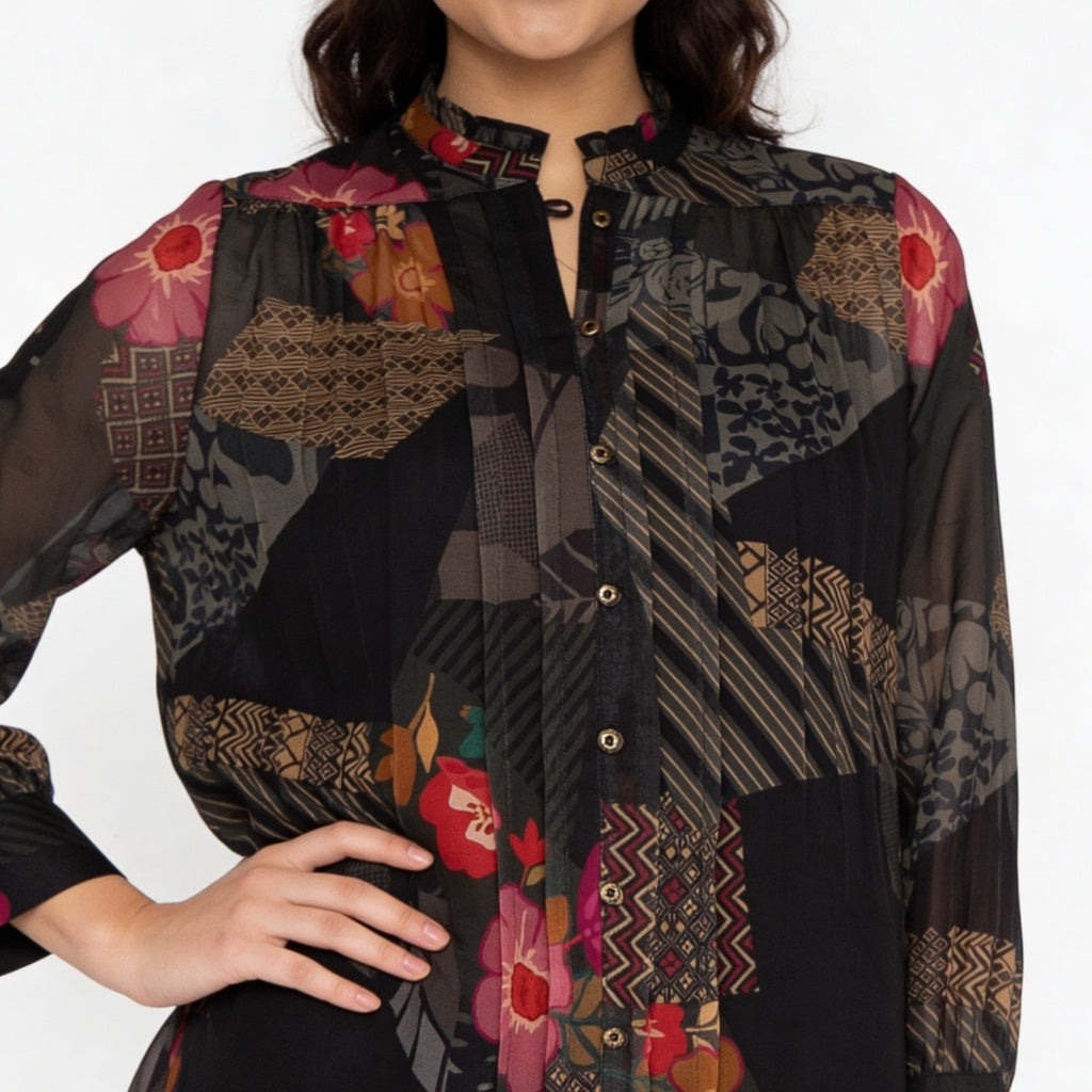 Printed Flared Tunic