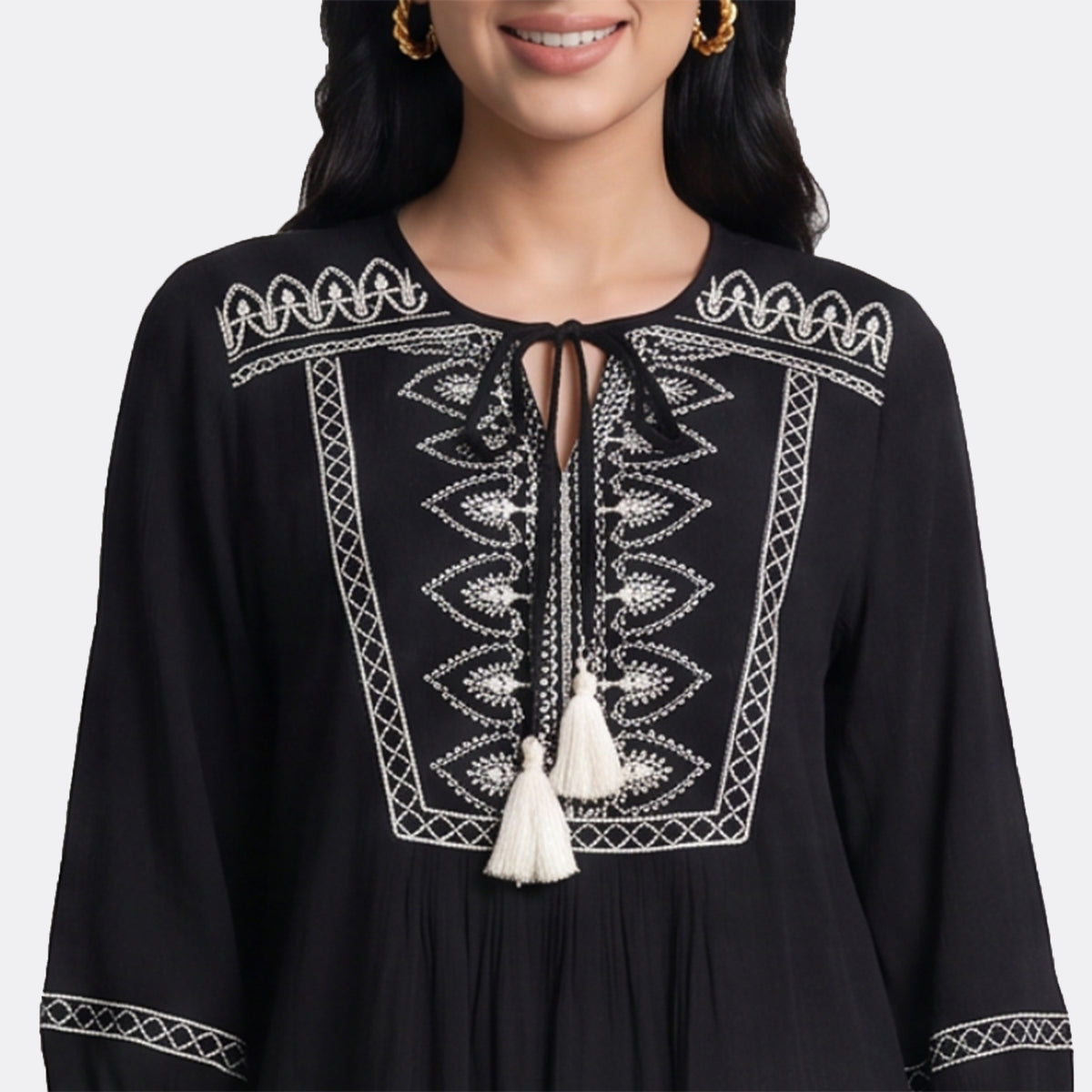 Embroidered Relaxed Tunics