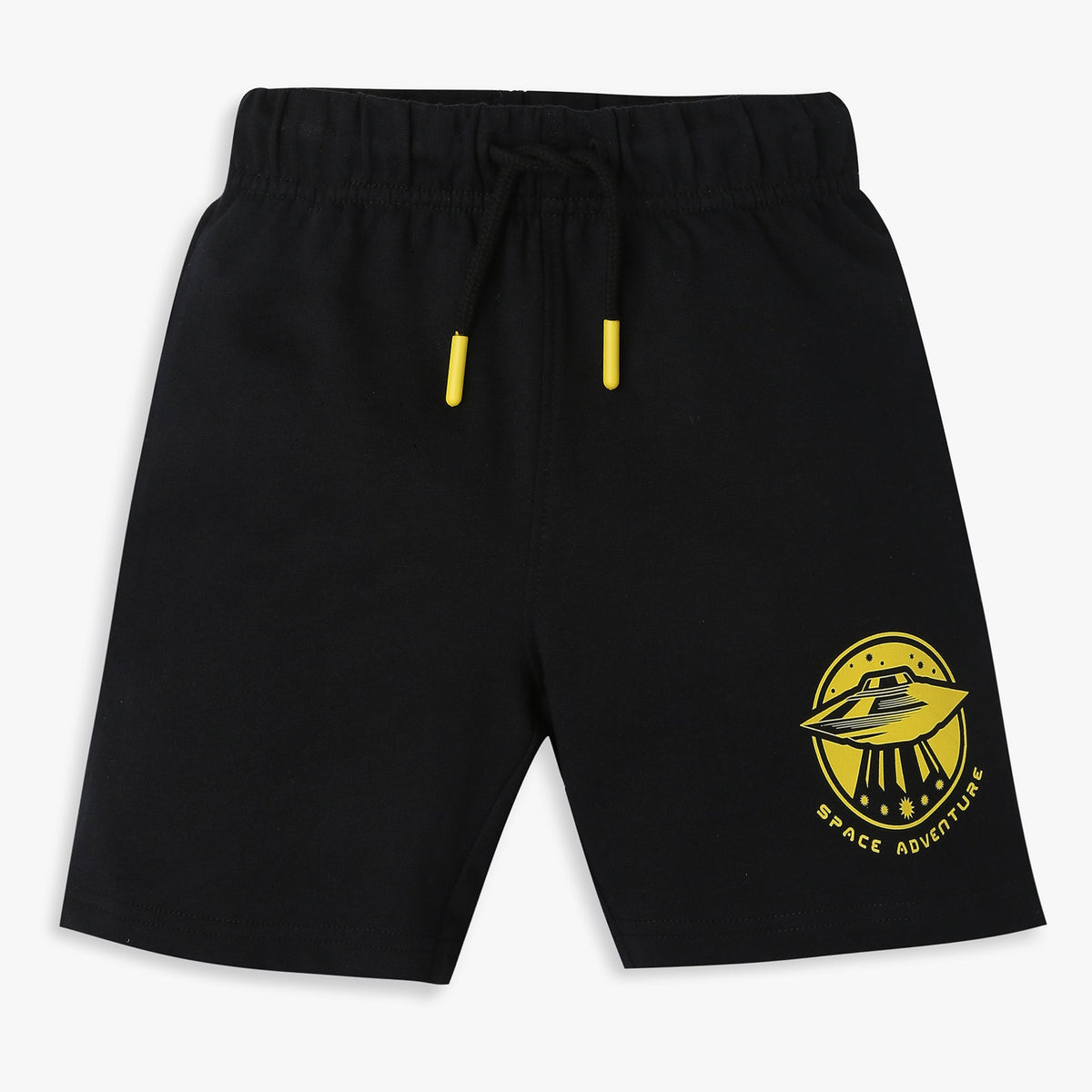 Boy's Regular Fit Solid Mid Rise Shorts