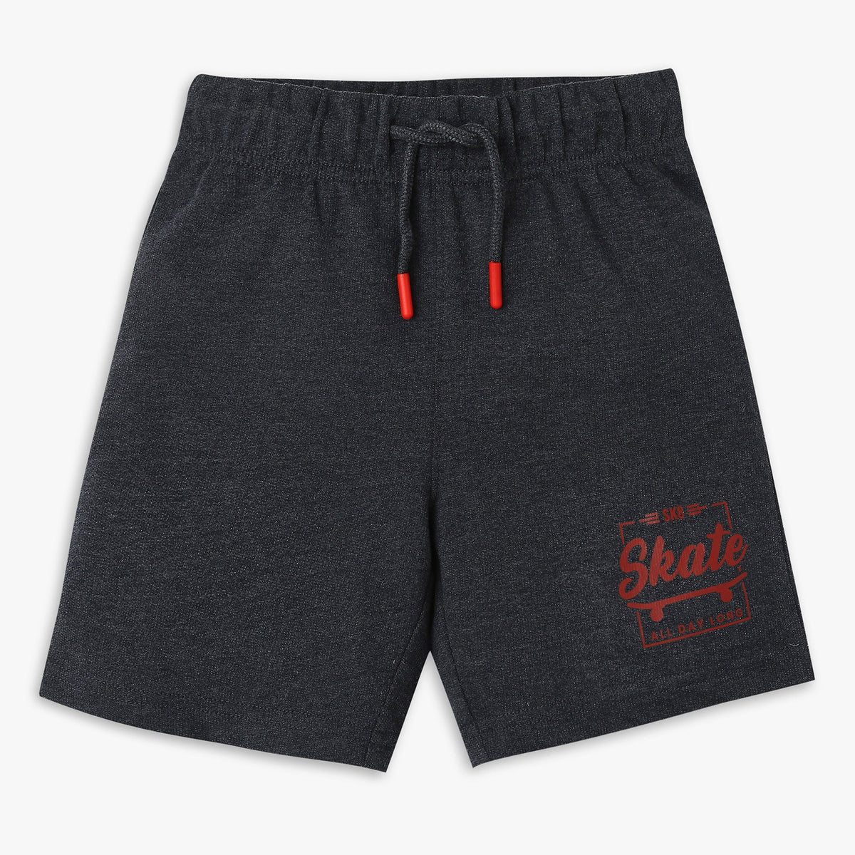 Boy's Regular Fit Solid Mid Rise Shorts