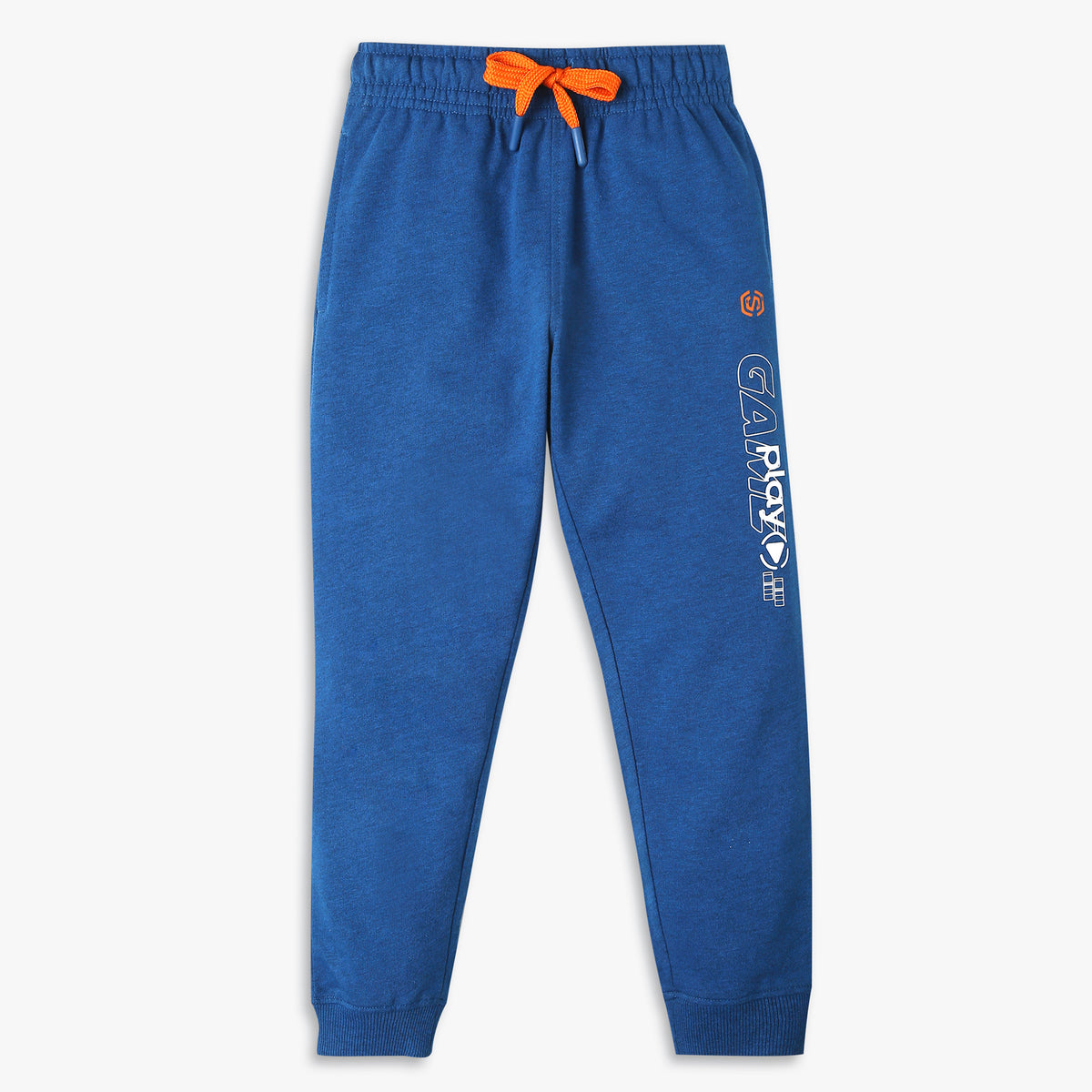 Boy's Regular Fit Solid Mid Rise Trackpants