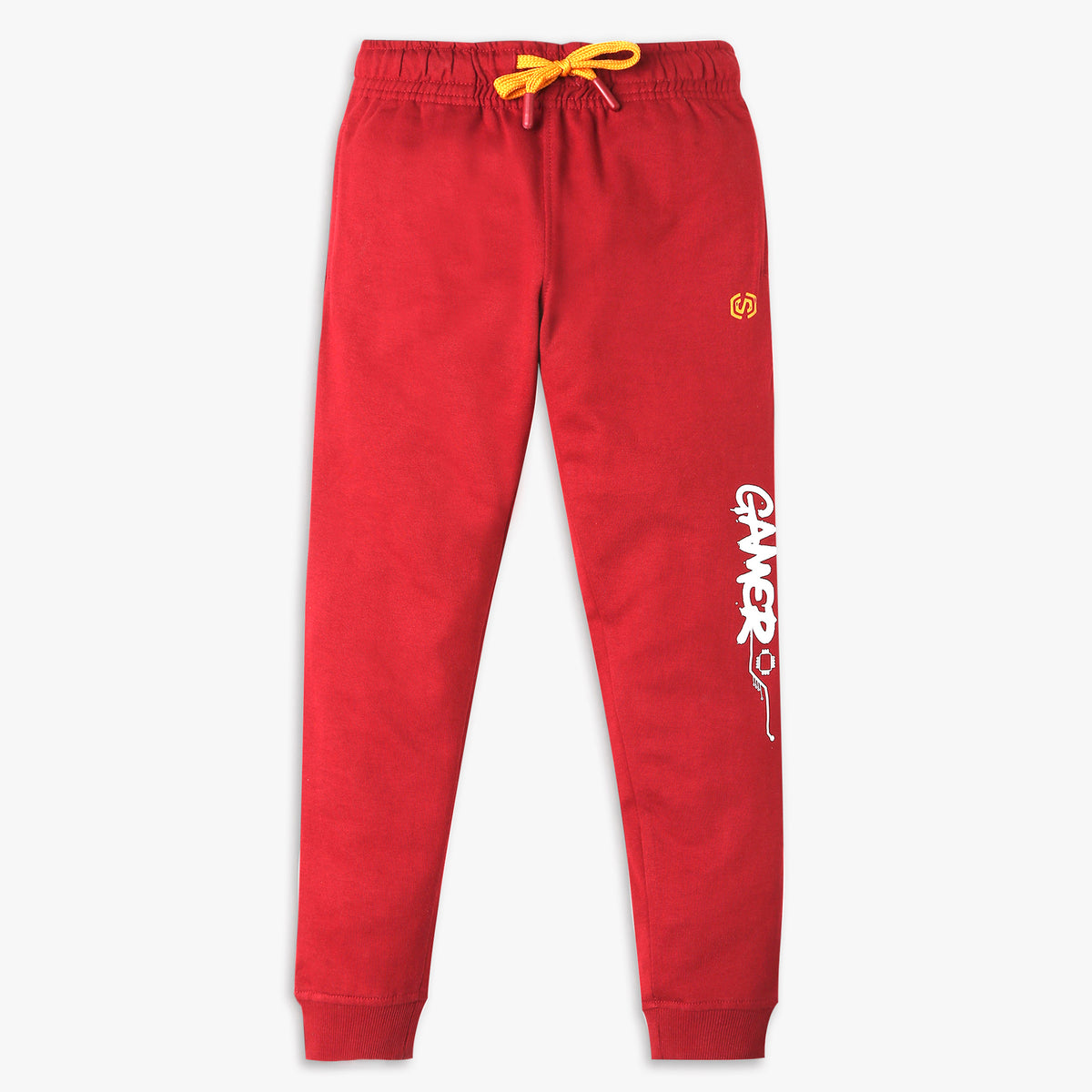 Boy's Regular Fit Solid Mid Rise Trackpants