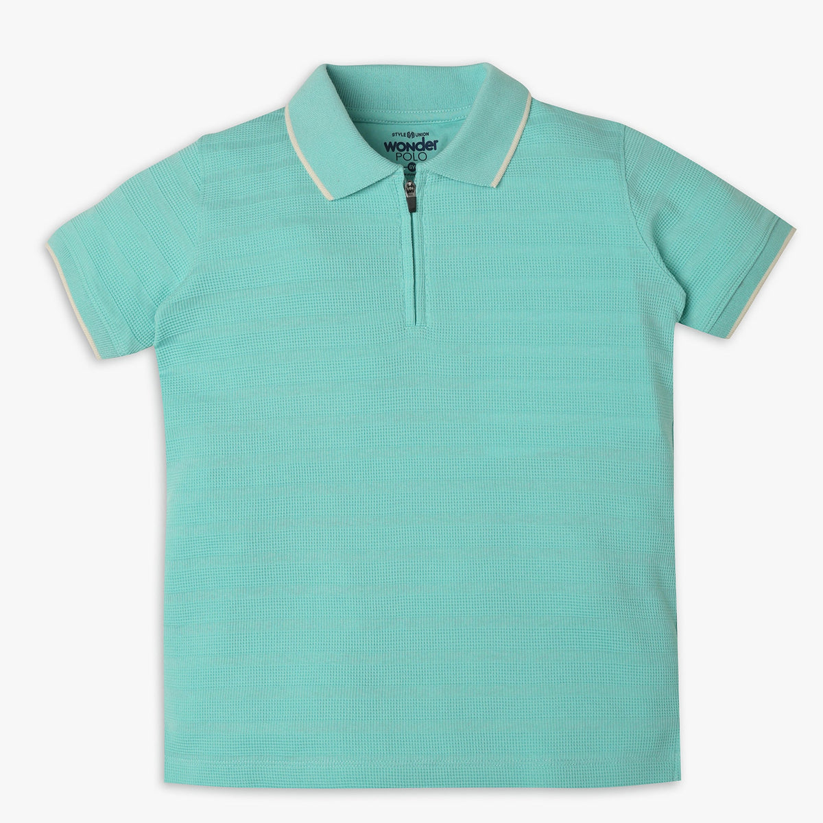 Boys Regular Fit Cut and Sew Polo T-Shirt