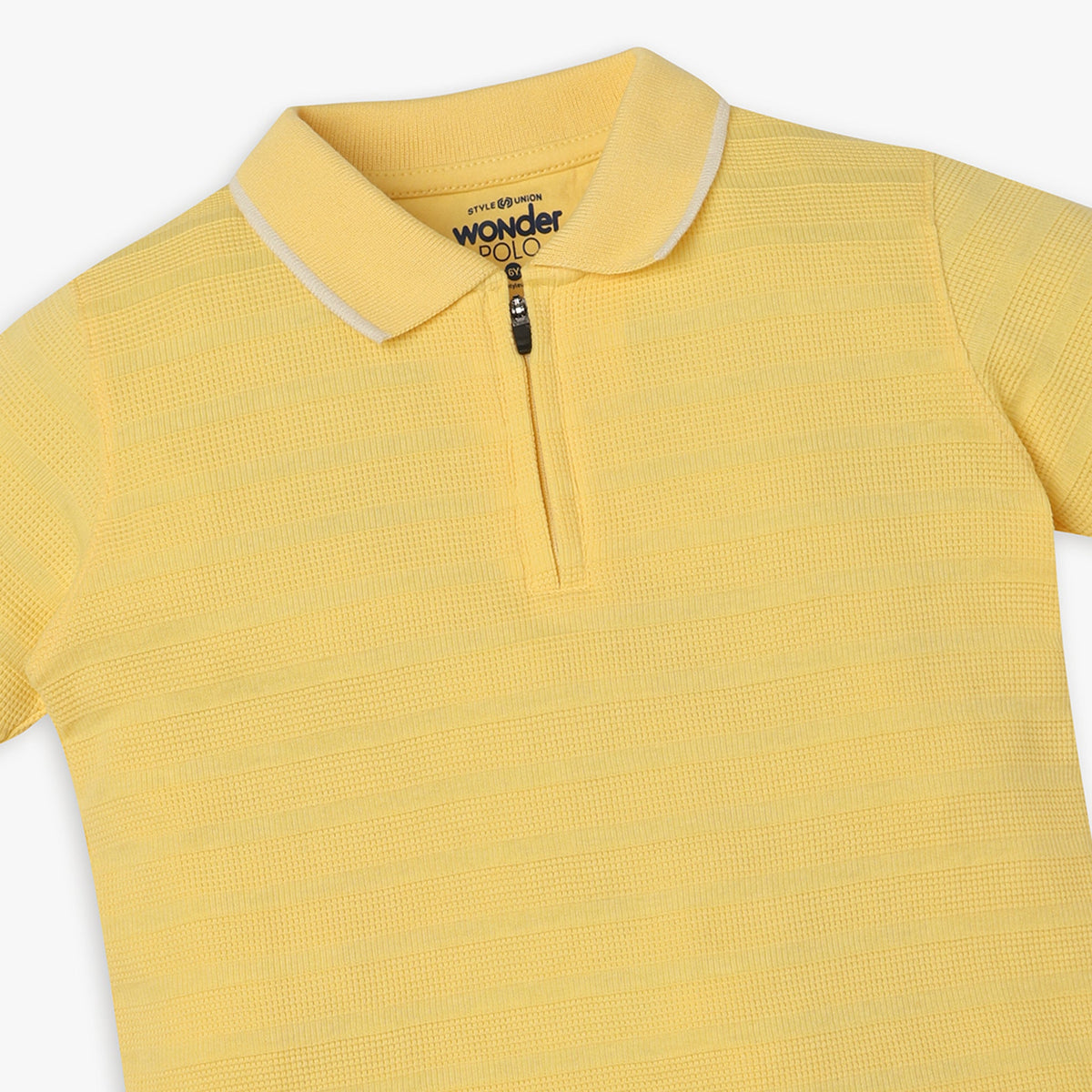 Boys Regular Fit Cut and Sew Polo T-Shirt