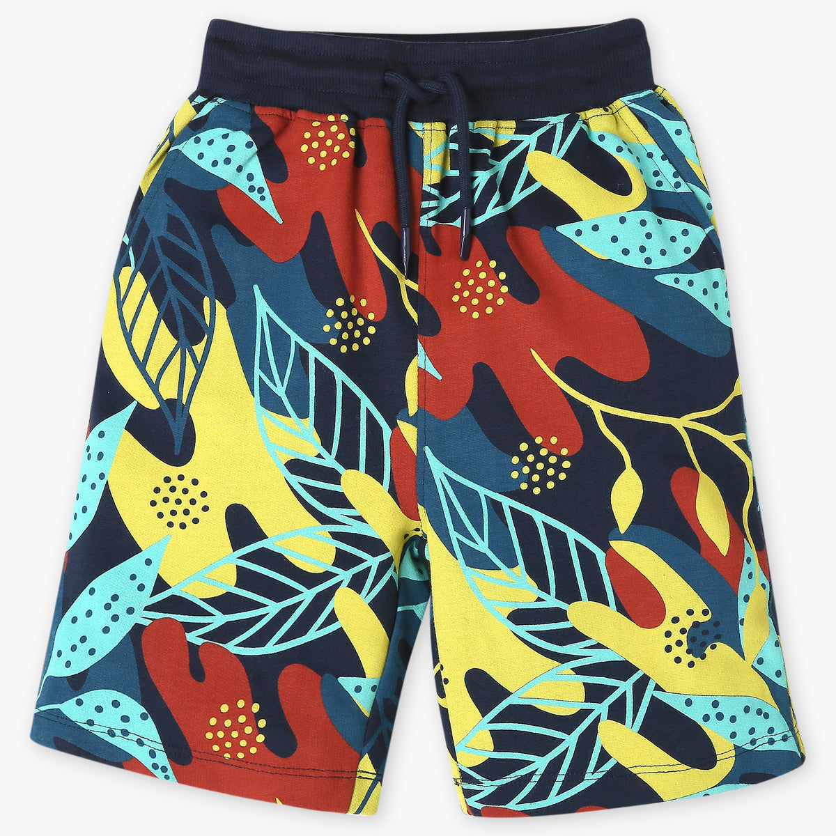 Boys Regular Fit Printed Mid Rise Shorts