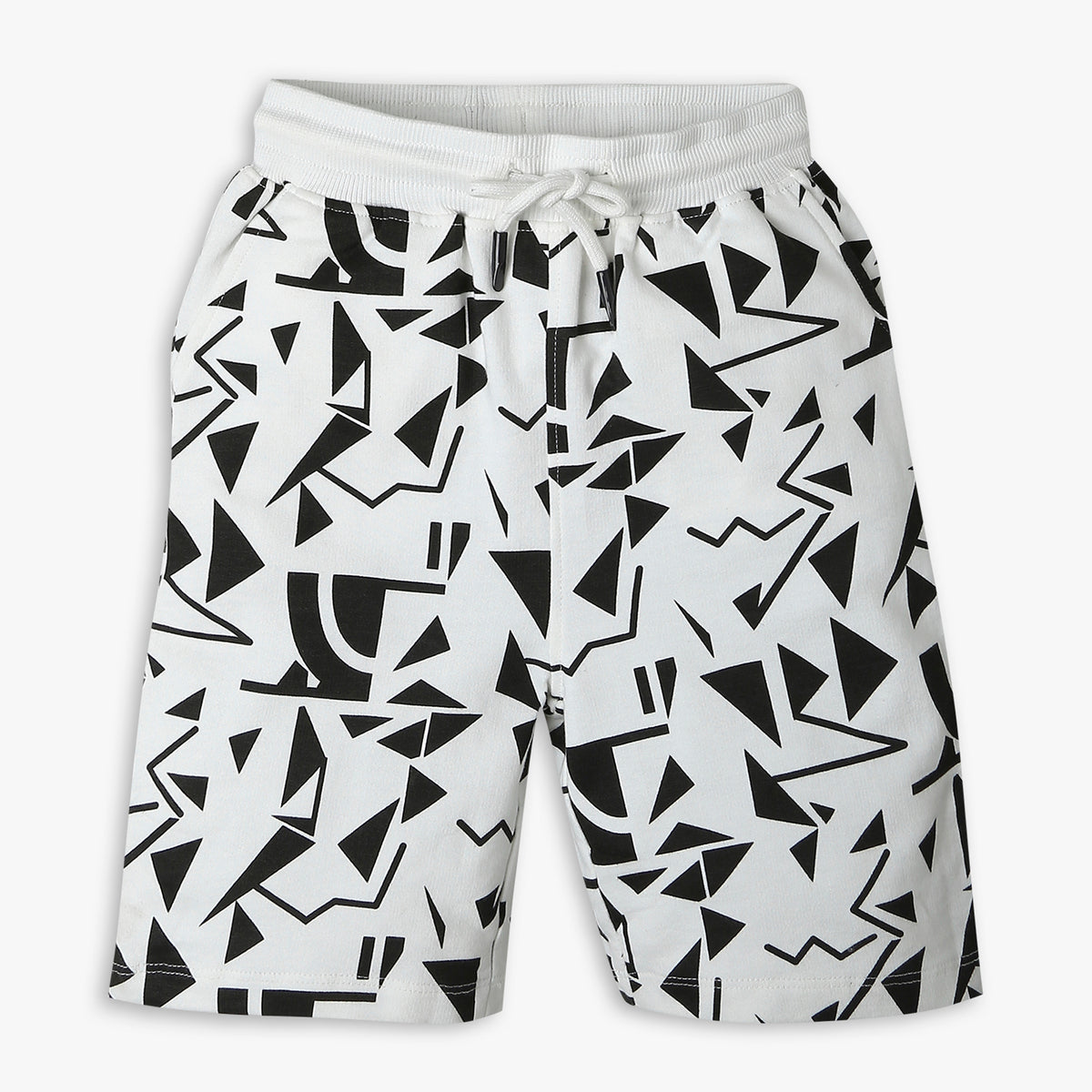 Boys Regular Fit Printed Mid Rise Shorts