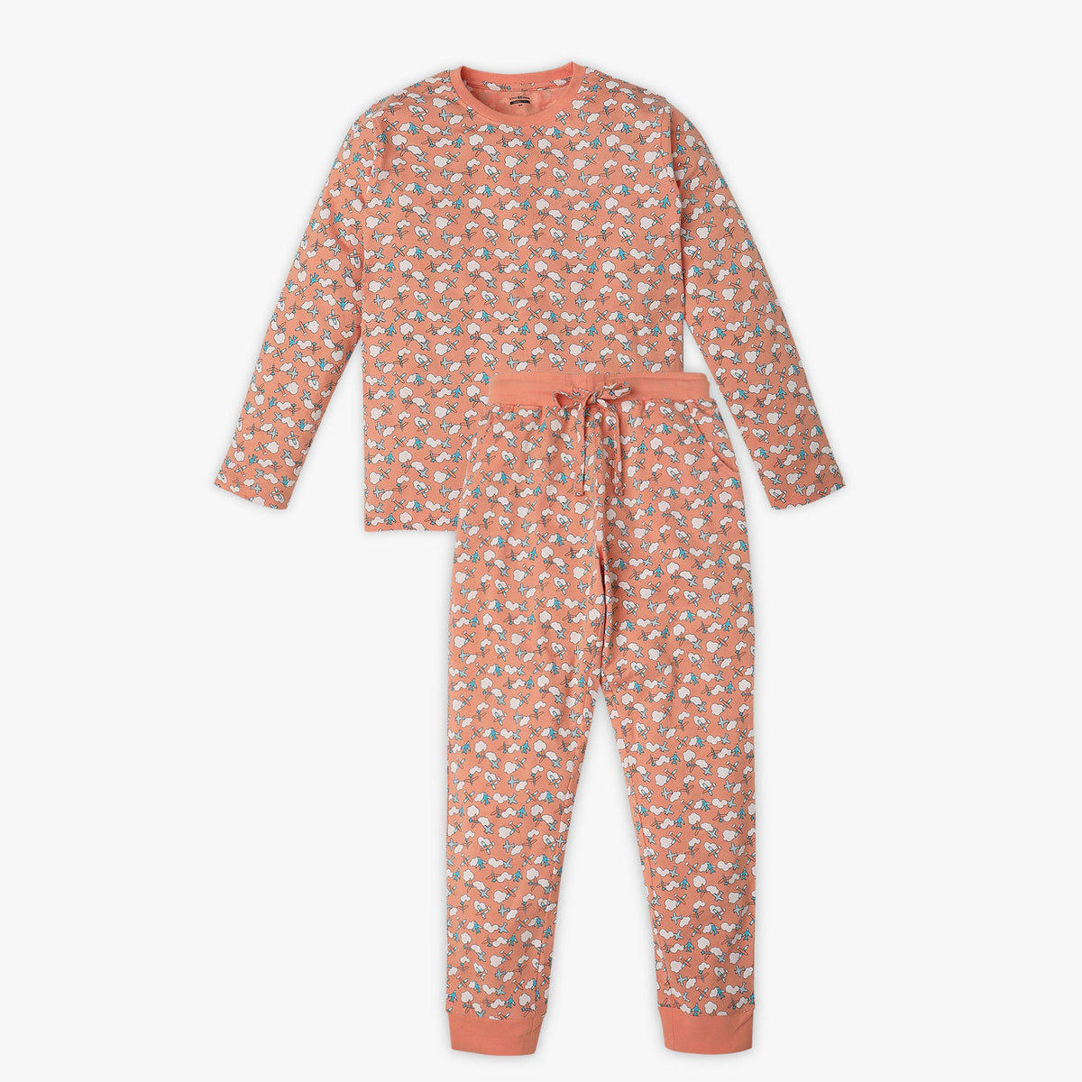 Boys Regular Fit Printed Sleepwear Sets