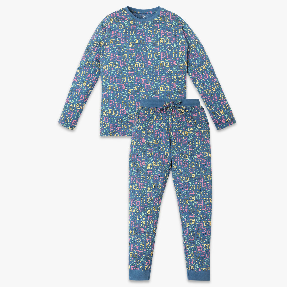 Boys Regular Fit Printed Sleepwear Set