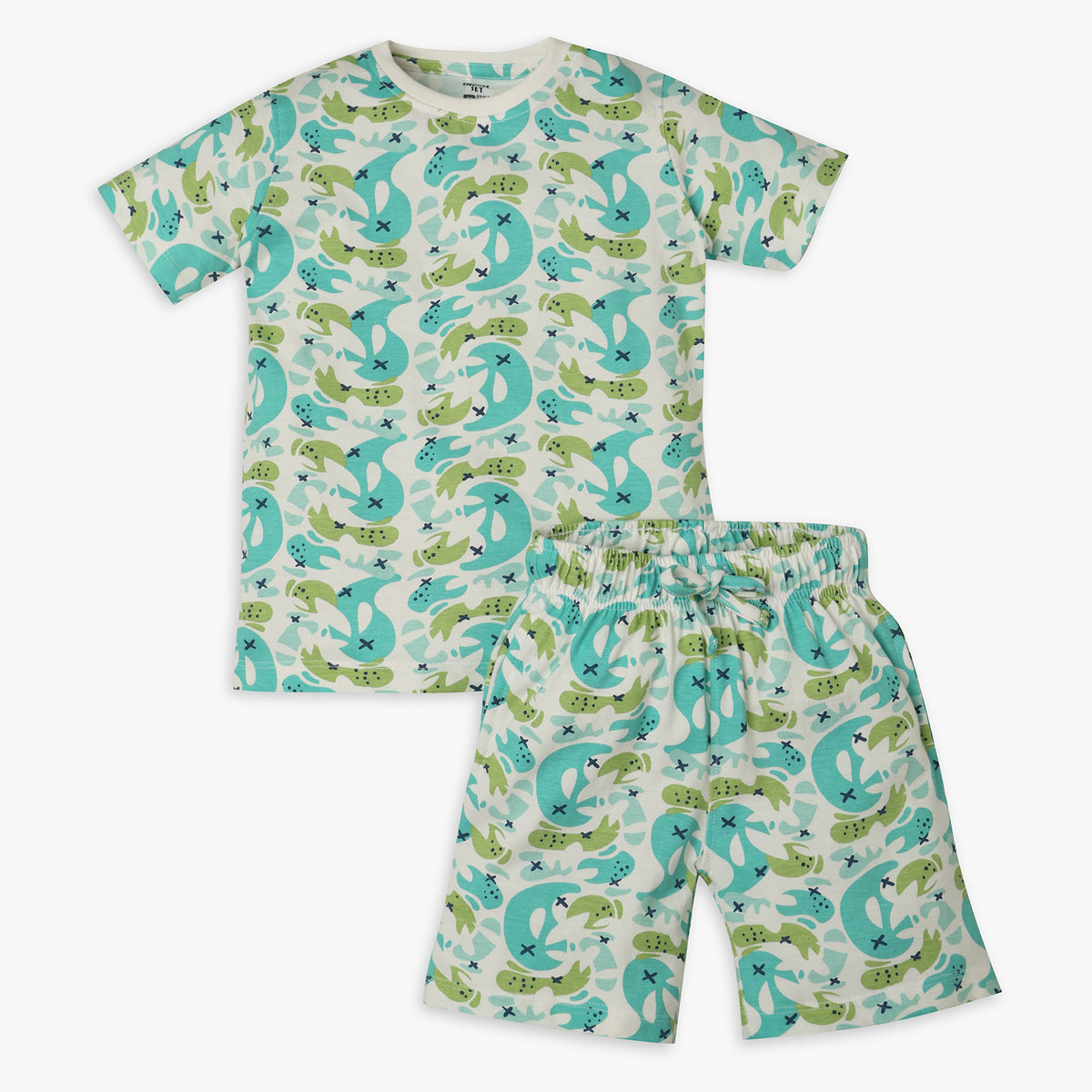 Boys Regular Fit Printed Sleepwear Set