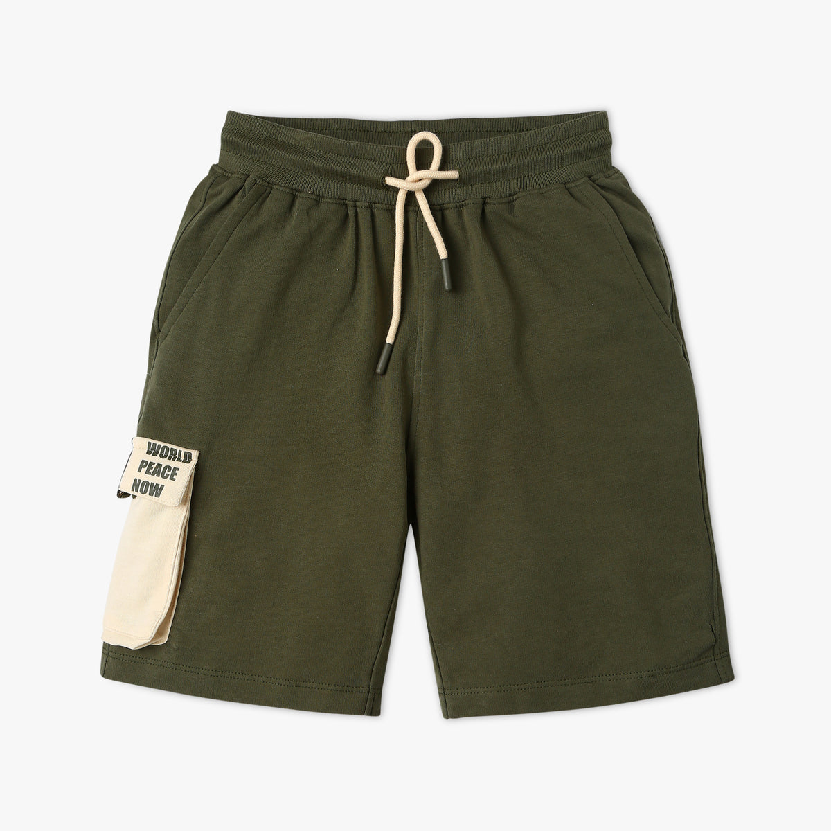 Boys Regular Fit Solid Mid Rise Shorts