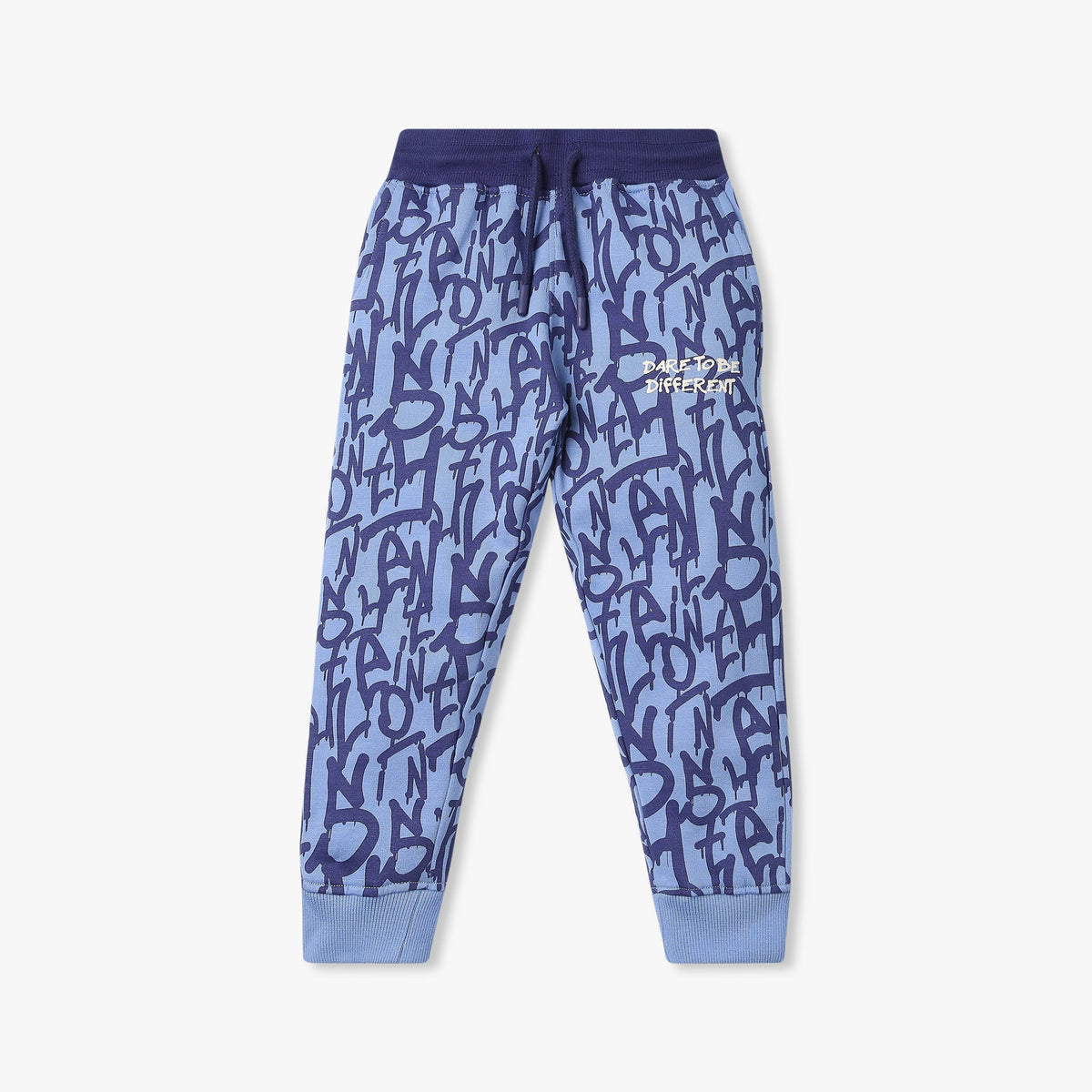 Boy's Regular Fit Printed Mid Rise Joggers