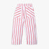Girls Regular Fit Striped Mid Rise Pants