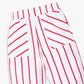 Girls Regular Fit Striped Mid Rise Pants