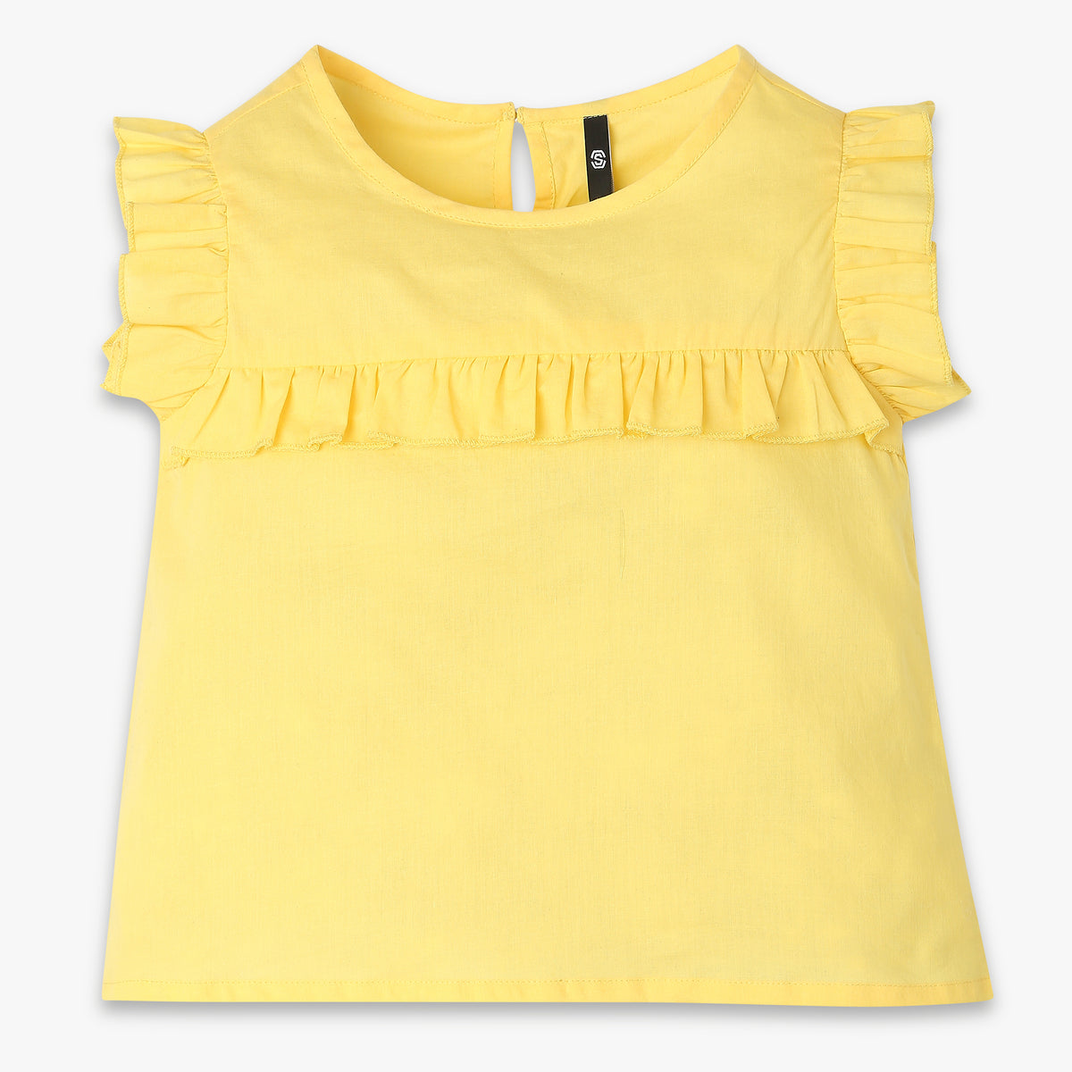 Girls Regular Fit Solid Top