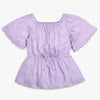 Girls Regular Fit Solid Top