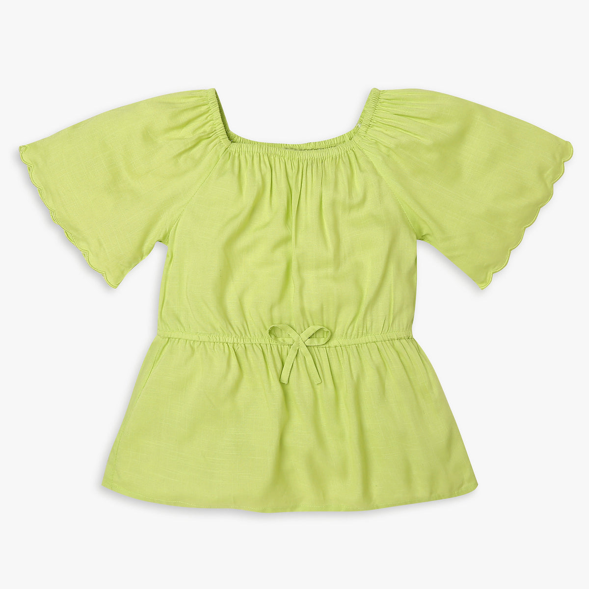 Girls Regular Fit Solid Top