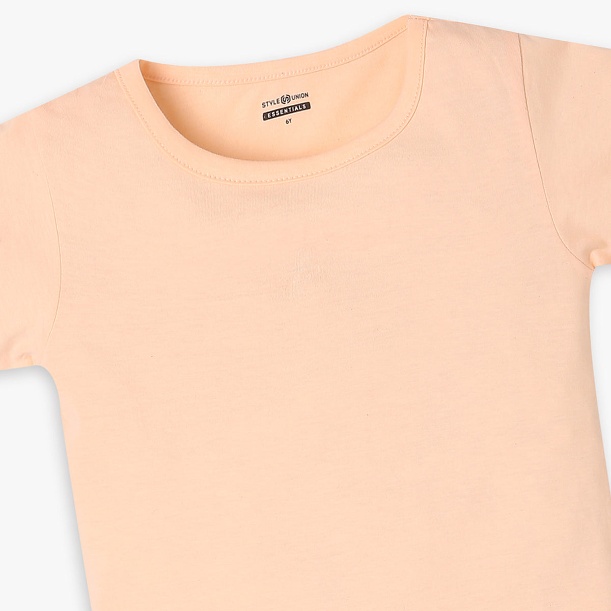 Girls Regular Fit Solid T-Shirt