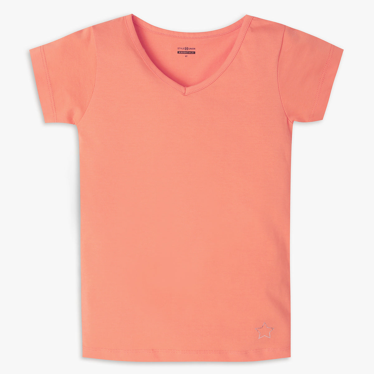 Girls Regular Fit Solid T-Shirt