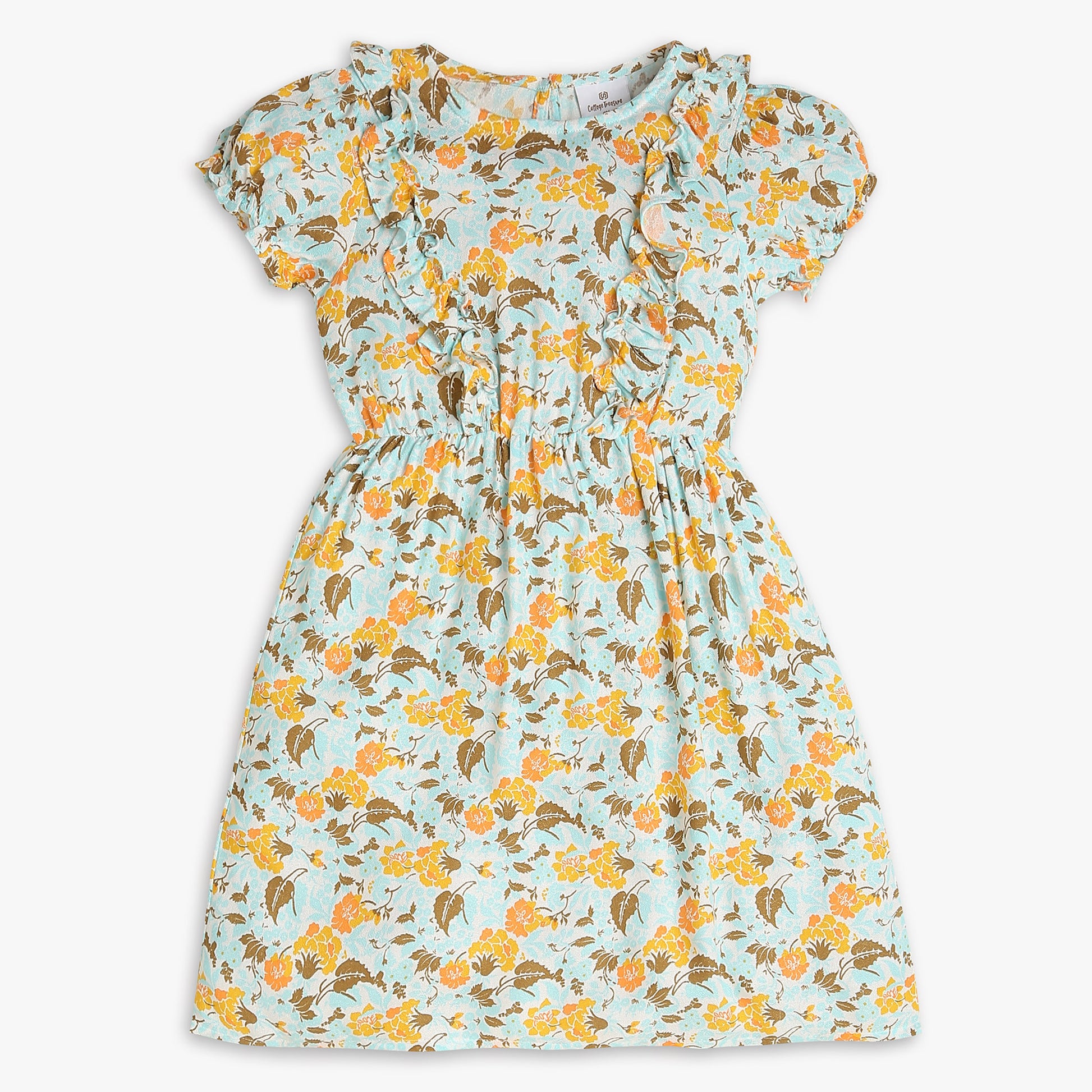 Girls Flare Fit Printed Frock