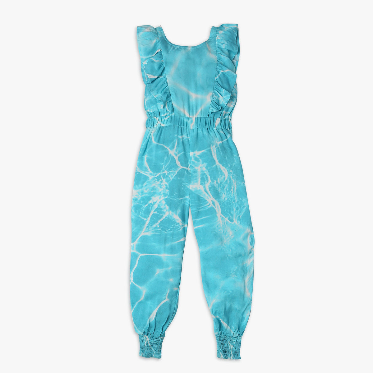 Girl's Regular Fit Printed Jumpsuit