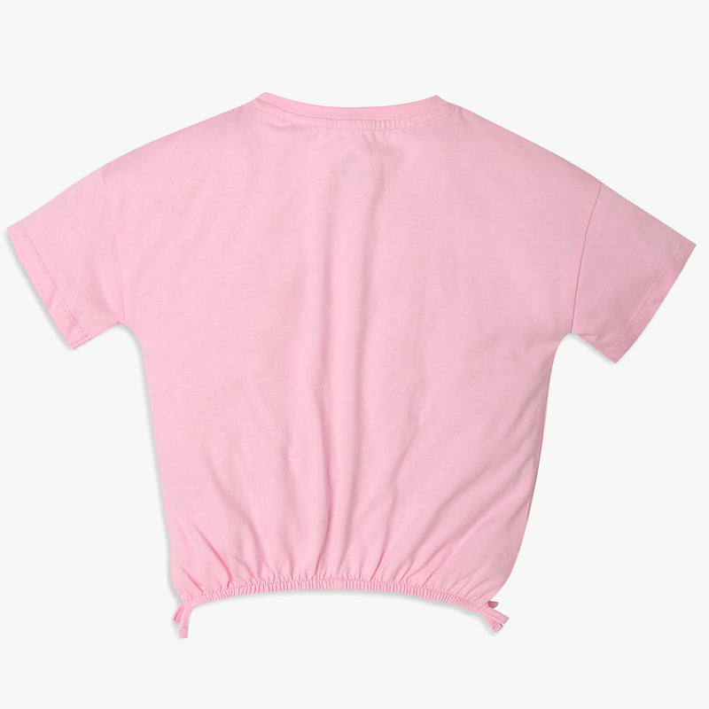 Girls Boxy Fit Solid T-Shirt