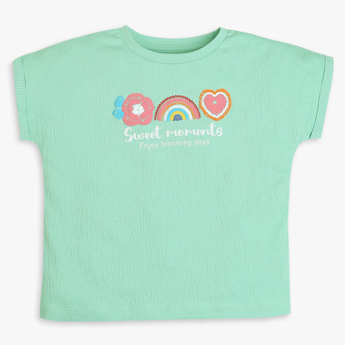 Girls Boxy Fit Printed T-Shirt