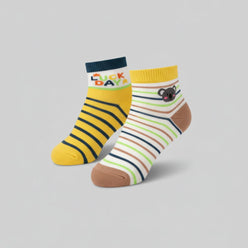 Boys Cotton Ankle Length Socks - Pack of 2