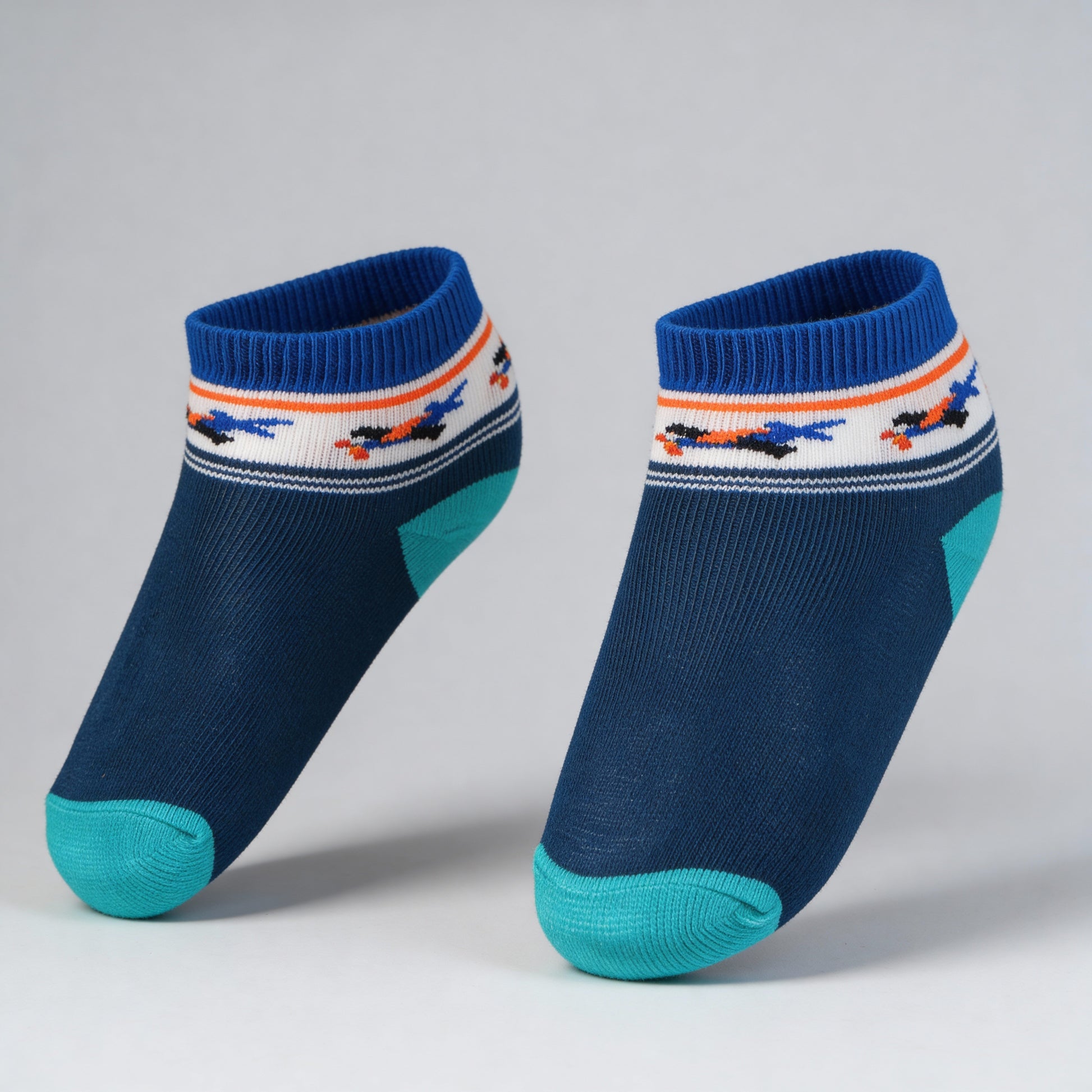 Boys Cotton Ankle Length Socks - Pack of 2