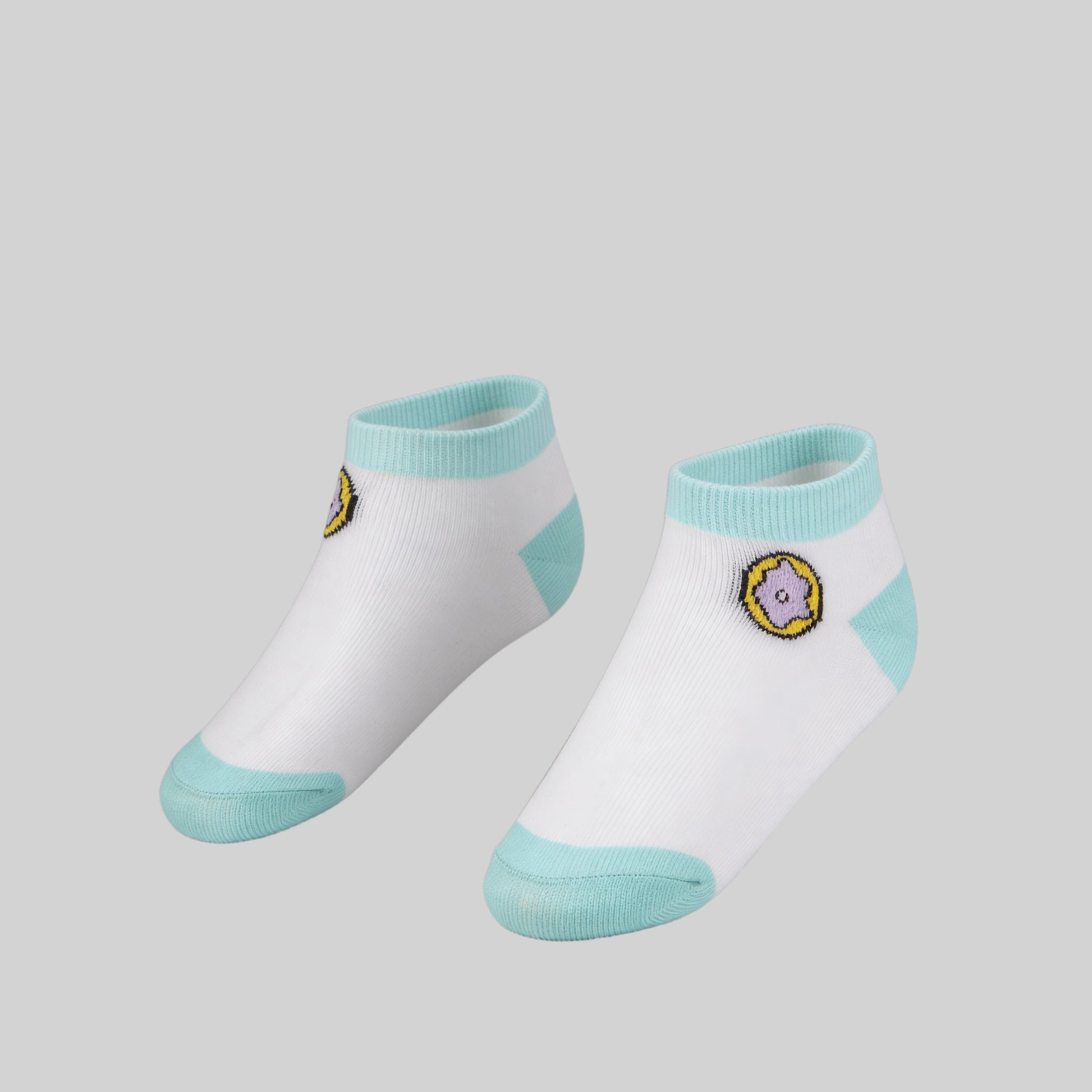 Girls Cotton Ankle Length Socks - Pack of 2