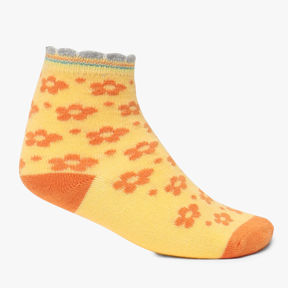 Girls Ankle Length Printed Socks